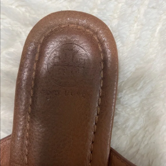 Tory Burch “Jolie” Leather Thong Sandals – Cognac Brown | Sz 7 - Picture 5 of 10